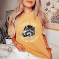 Save The Trash Pandas Women’s Oversized T-Shirt | Raccoon Lover Mustard