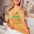 Scout For Girl Cookie Grandma Scouting Family Matching Women's Oversized Comfort T-Shirt Mustard