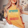 Whale Orca Retro Hombres Es Novedadintage Camiseta extragrande cómoda para mujer Mustard