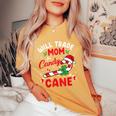 Will Trade Mom For Candy Cane Boys Girls Kids Christmas Women's Oversized Comfort Colors T-Shirt Mustard