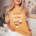 Embrace Your Love For Wine And Coffee Women's Oversized Comfort T-Shirt Yam