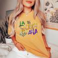 La Weezy Ana Mardi Gras Louisiana Fat Tuesday Men Women's Oversized Comfort T-Shirt Yam