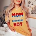 Spider Web Birthday Party Mom Of The Birthday Boy Women's Oversized Comfort T-Shirt Yam