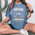 45 Cumpleaños 45 Años Hombre Intage 1980 Regalo Camiseta extragrande cómoda para mujer Blue Jean