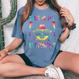 This Is My 80'S Costume 1980S 80S Outfit Disco Party Women's Oversized Comfort T-Shirt Blue Jean