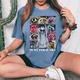 Autism Awareness Women’s Oversized T-Shirt | Fun Racoon Meme Blue Jean