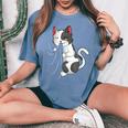 Cat Lovers Kitty Dueño Niñas Niños Es Camiseta extragrande cómoda para mujer Blue Jean