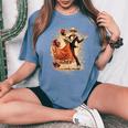 Crâne En Sucre Pour Et Homme Dia De Muertos Catrina Jour Des Morts T-shirt oversize confortable pour femme Blue Jean