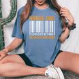Dad Of Horse Lover Equestrian Horseback Rider Horse Riding Women's Oversized Comfort T-Shirt Blue Jean