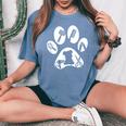 Dog Groomer Gifts For Women Dog Grooming Women's Oversized Comfort Colors T-Shirt Blue Jean