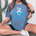 Felices Pascuas Es Niños Conejito De Pascua Camiseta extragrande cómoda para mujer Blue Jean