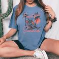 Feral Raccoon Meme - Women's Oversized Summer T-Shirt Blue Jean