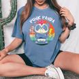 Punk Panda Música Punk Rock Rocker Punker Camiseta extragrande cómoda para mujer Blue Jean