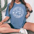 Gym Raccoon Trash Panda Women's Oversized T-Shirt - Workout Fun Blue Jean