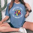 Magic Cube Solution Nerd Genie Cadeau Drôles Hommes S T-shirt oversize confortable pour femme Blue Jean
