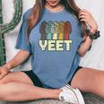 Morel Mushroom Yeet Jouet Amusant Pour Chasseurs De Champignons T-shirt oversize confortable pour femme Blue Jean