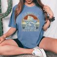 It Is What It Is And It Is Not Great Raccoon Trash Panda Women's Oversized Comfort Colors T-Shirt Blue Jean