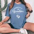 Promoted To Grandma Est 2025 For New Baby Women's Oversized Comfort T-Shirt Blue Jean