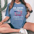 Proud Army Mama Mother Women's Oversized Comfort T-Shirt Blue Jean