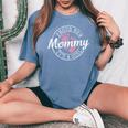 Proud New Mommy It's A Girl Mom To Be 1St Time Mother Women's Oversized Comfort T-Shirt Blue Jean
