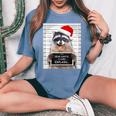 Raccoon Christmas Women's T-Shirt | Funny 'Dear Santa, I Can Explain' Blue Jean