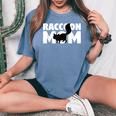 Raccoon Mom Women's Oversized Tee | Animal Lover Gift Blue Jean