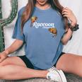 Raccoon Whisperer Women's Oversized Tee | Cute Comfort Colors Blue Jean