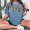 Retro Camo Hunting Mama Old Camo Mom Mother's Day Women's Oversized Comfort T-Shirt Blue Jean