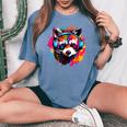 Retro Raccoon Headphones Tee | Oversized Comfort for Adults & Kids Blue Jean