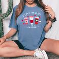 Teachers Valentine Day I Love My Class A Latte Coffee Women Women's Oversized Comfort T-Shirt Blue Jean