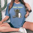 Trash Animal Gang Women's T-Shirt - Raccoon, Opossum | Fun Tee Blue Jean