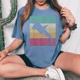 Whale Orca Retro Hombres Es Novedadintage Camiseta extragrande cómoda para mujer Blue Jean