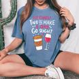 Embrace Your Love For Wine And Coffee Women's Oversized Comfort T-Shirt Mustard