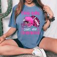 This Girl Loves Her Cowboys Football American Lovers Cowboys Women's Oversized Comfort T-Shirt Mustard
