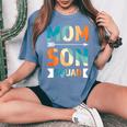 Mom Son Squad Mother Family Women's Oversized Comfort T-Shirt Mustard