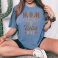 Mom Of The Wild One Cowboy Western Rodeo Party Matching Women's Oversized Comfort T-Shirt Mustard