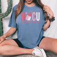 Nicu Nurse Tiny Humans Stole My Heart Valentine's Day Women's Oversized Comfort T-Shirt Mustard