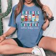Small Packages Mother Baby Nurse Christmas Mom Baby Nurse Women's Oversized Comfort T-Shirt Mustard