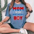 Spider Web Birthday Party Mom Of The Birthday Boy Women's Oversized Comfort T-Shirt Mustard