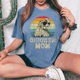Vintage Chicken Mom Chicken Lovers Mommy Mother's Day Women's Oversized Comfort T-Shirt Mustard