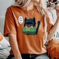 Cute Anime Girl Apothecary Anime Diaries Mao Mao Women's Oversized Comfort T-Shirt Crimson