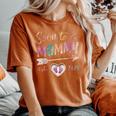 Soon To Be Mommy 2025 Mom Est 2025 Loading Promoted To Mommy Women's Oversized Comfort T-Shirt Crimson