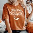 Abuela Primeriza Primeraez Embarazo Abuelo Embarazada Camiseta extragrande cómoda para mujer Yam