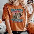 Autism Awareness Raccoon Women's Oversized T-Shirt | Comfort Colors Yam