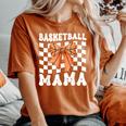Basketball Mama Coquette Bow Game Day Sports Lover Mom Women's Oversized Comfort T-Shirt Yam