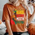 Black History For Black Queen Afro Queen Women's Oversized Comfort T-Shirt Yam