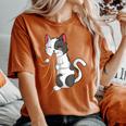 Cat Lovers Kitty Dueño Niñas Niños Es Camiseta extragrande cómoda para mujer Yam