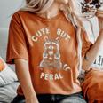Cute Sarcastic Raccoon Women's Oversized T-Shirt | Cozy and Playful Yam
