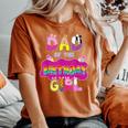 Dad Of The Birthday Girl Family Pig Party Decorations Women's Oversized Comfort T-Shirt Yam