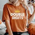 Double Digits Crown 10 Year Old 10Th Birthday Girl Camiseta extragrande cómoda para mujer Yam